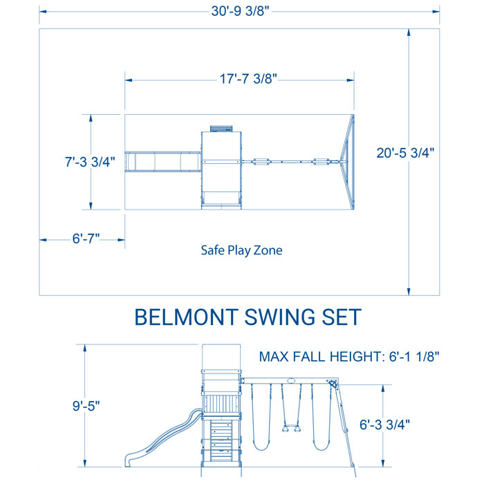 Backyard Discovery Belmont All Cedar Swing Set & Reviews Wayfair